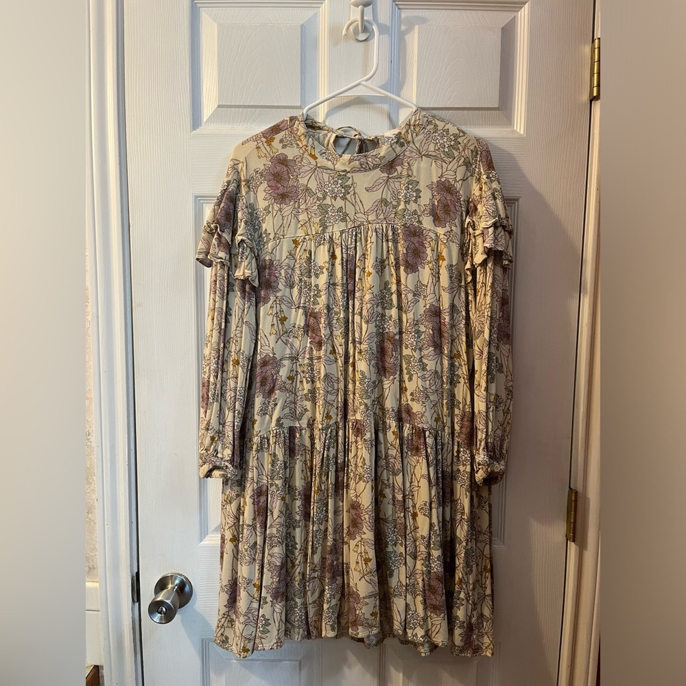 a.n.a Cream Floral Dress